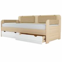 "Стиль" Кровать 900,4 с подушками (Кофе с молоком)